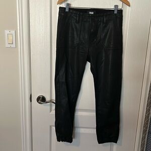 Paige black coated pants